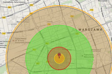 Efekty wybuchu bomby atomowej nad Warszawą