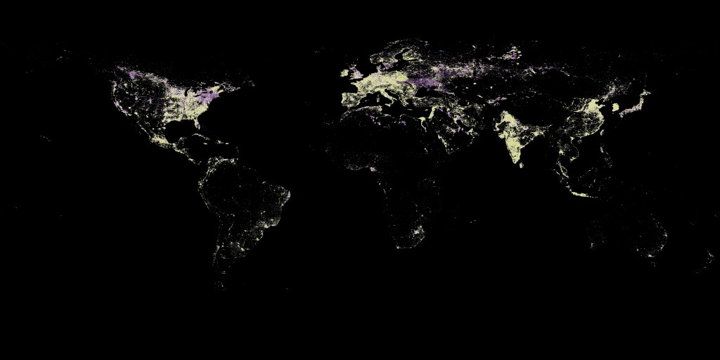 Nocne zdjęcie satelitarne świata_2001